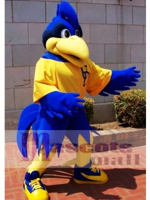 Motion Blue Rooster Big Bird Mascot Costume