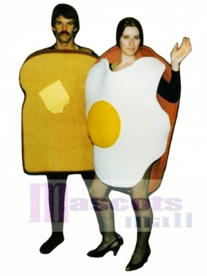 Ham & Eggs Mascot Costume