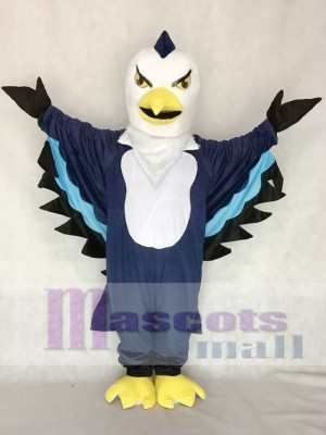 Dark Blue Thunderbird Mascot Costume