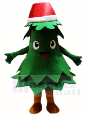 Red Hat Christmas Tree Mascot Costumes Xmas