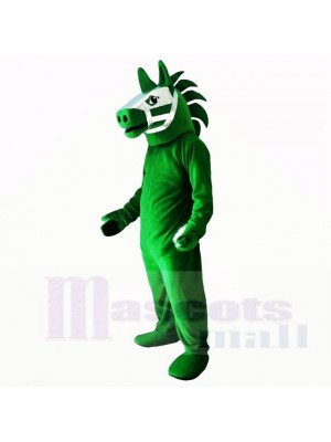 Green Trojan Horse Mascot Costumes Adult