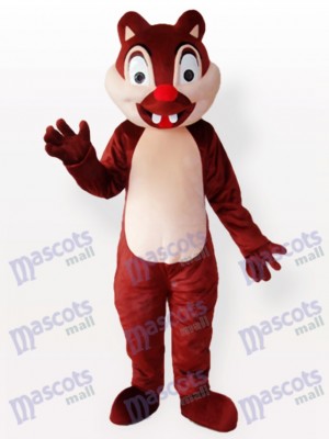 Tiny Brown Squirrel with Two Incisors Adult Mascot Costume