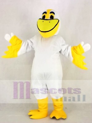 Realistic Cute Peter Pelican Mascot Costume Cartoon