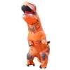 Orange Tyrannosaurus T-Rex Dinosaur Inflatable Costume Halloween Xmas for Adult/Kid