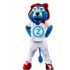 College Blue Lion Mascot Costume