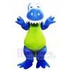 Smiling Blue Dragon Mascot Costumes Animal