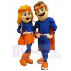 Man and Woman mascot costume