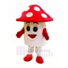 Red Mushroom Mascot Costume Cartoon	  