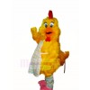 Cute Chick with Apron Mascot Costume Cartoon