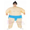 Blue Japanese Fat Man Sumo Inflatable Halloween Christmas Costumes for Kids