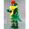 Green Dinosaur with Yellow Belly Mascot Costumes