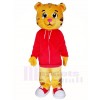 White Shirt Tiger Mascot Costumes Animal 