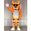 Cute Orange Chester Cheetah with SunGlasses Mascot Costume