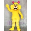 Cute Big Yellow Yeller Cat Mascot Costumes Animal