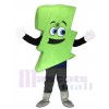 Cute Neon Green Lightning Bolt Mr. Electric Lightning Bolt Mascot Costumes