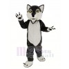 Long-haired Gray Wolf Mascot Costume Animal