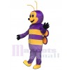 Lovely Purple Bee Mascot Costumes Insect