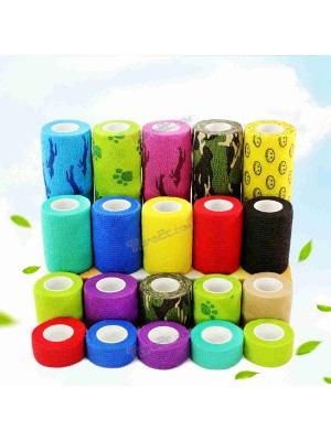 Colorful Self-Adhesive Elastic Bandage Finger Joint Wrap Injury Tape