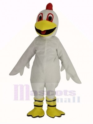 White Chicken Mascot Costume Animal