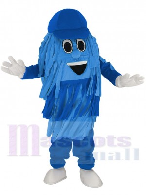 Blue Car Wash Cleaning Brush Mascot Costume Cartoon