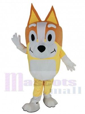 Orange Dog Mascot Costume Cartoon