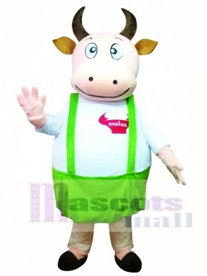 Fat Cow Fancy Cute Dad Cow Mascot Costume