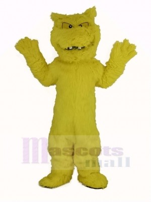 Slimy Yellow Monster Mascot Costume