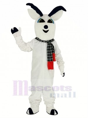 Snow Deer with Scarf Mascot Costume Animal