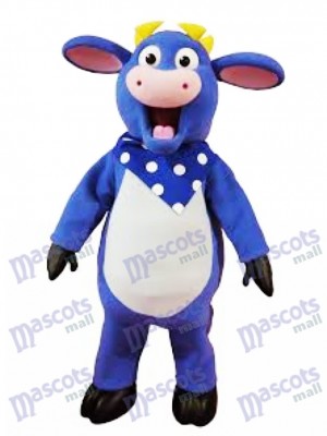 Blue Bull Mascot Costume