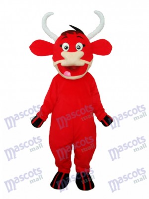 Red Cow Mascot Adult Costume Animal  