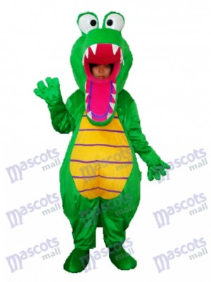Open Mouth Crocodile Mascot Adult Costume Animal  