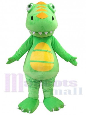 Lovely Green Dinosaur Mascot Costume Animal