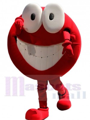 Funny Red Chatty Mascot Costume Cartoon