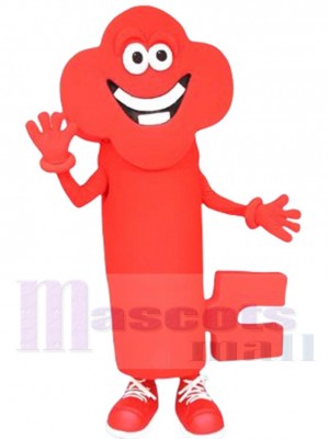 Funny Red Key Toon Mascot Costume Cartoon