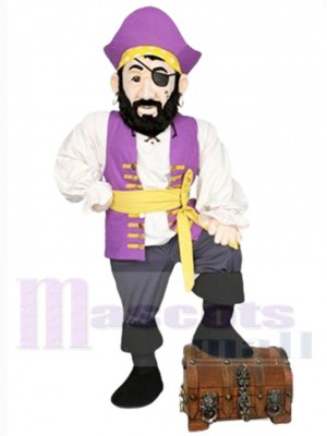 Blackbeard Raider Mascot Costume People