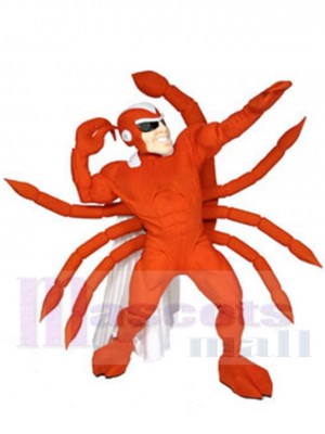 Orange Super Scorp Mascot Costume Cartoon