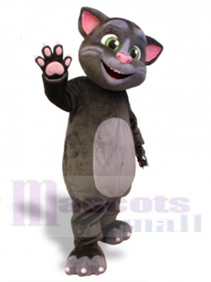 Cute Grey Cat Mascot Costume For Adults Mascot Heads