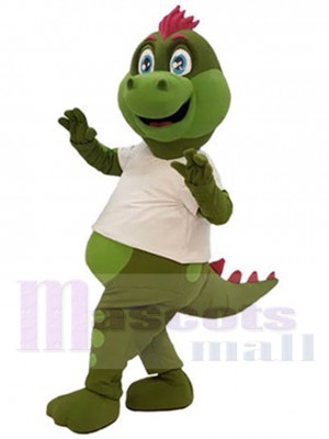 Cute Green Dinosaur Mascot Costume For Adults Mascot Heads