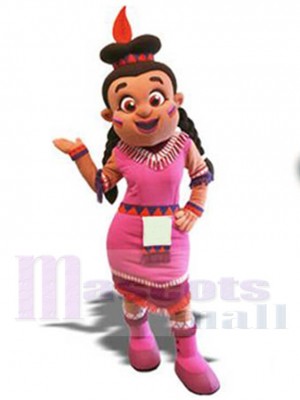 Indian Girl Mascot Costume People