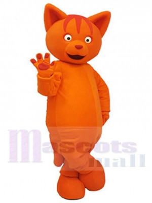 Lovely Orange Cat Mascot Costume Animal