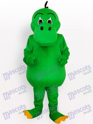 Green Dinosaur Adult Mascot Costume