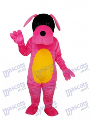 Pink Dog Mascot Adult Costume Animal