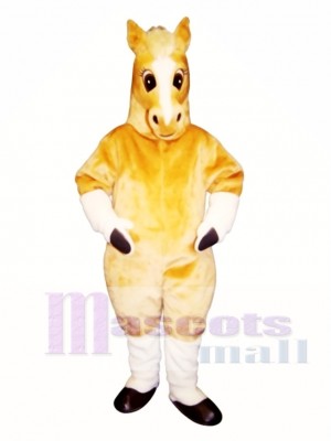 Cute Palomino Horse Mascot Costume Animal