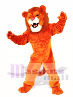Cute Power Cat Lion Mascot Costume Animal