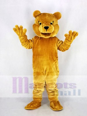 Long-haired Brown Bear Mascot Costume Cartoon	