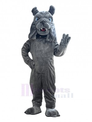 Dark Gray Bully Bulldog Mascot Costume Animal