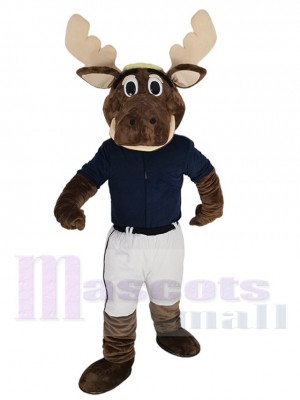 Sport Moose Mascot Costume Animal in Jersey