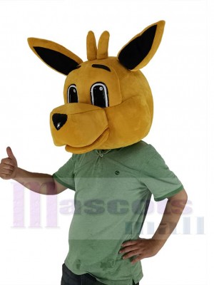 Brown Kangaroo Mascot Costume Animal Head Only