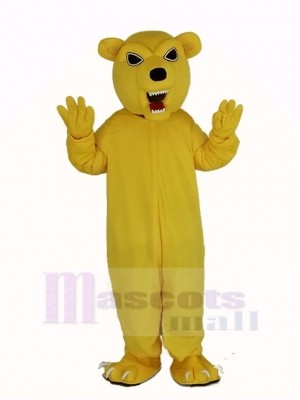 Power Fierce Yellow Bear Mascot Costume