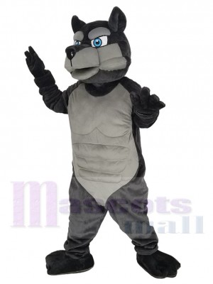 Power Muscle Wolf Mascot Costume Animal